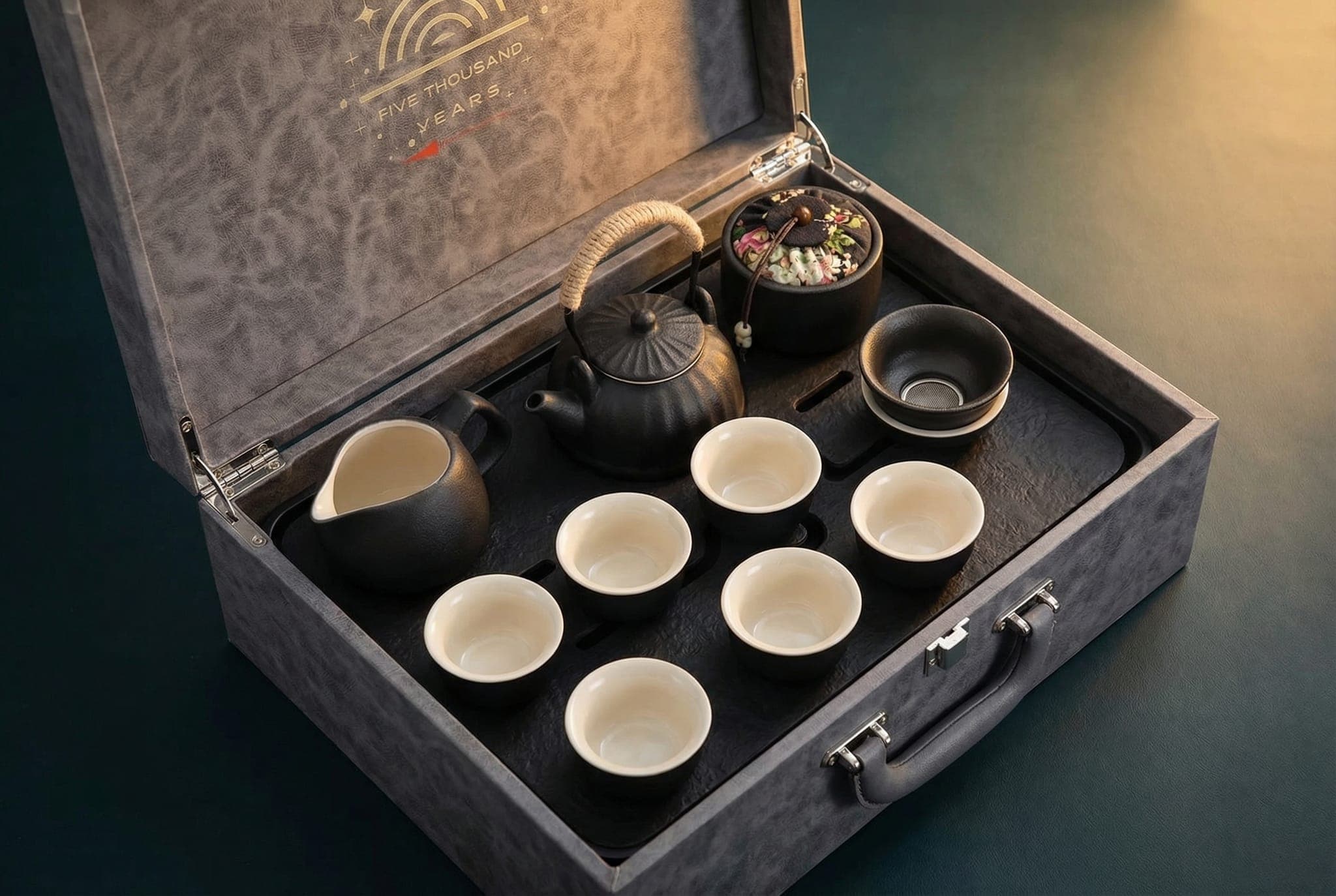 Matte Black Modern Gongfu Set
