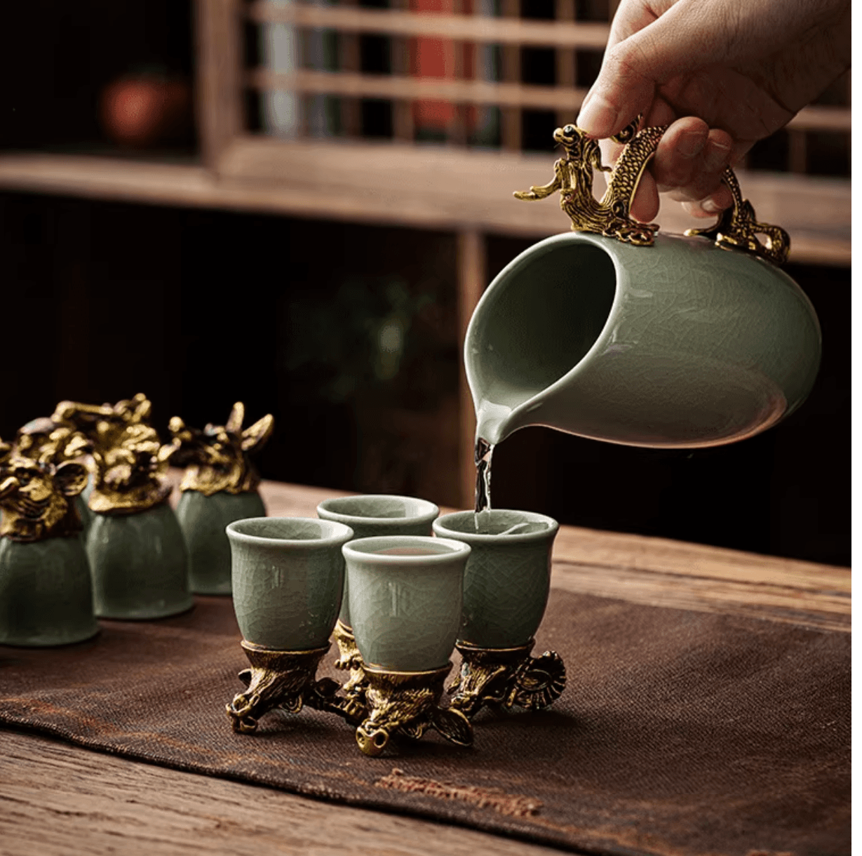 Dragon Zodiac — pouring ceremony